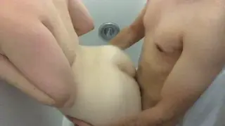 Latina Girlfriend Takes a Quickie Shower Fuck in POV