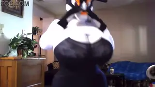 Busty Solo Beauty Shakes Her Heavy Breasts