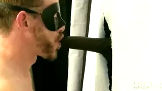 White Guy Services Black Masters with Interracial Blowjob