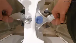 Compilation of Public Urinal Pissing and Handjobs