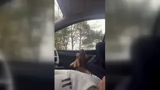 Latino Daddy Cruises for Car Handjob at Beach