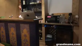 Teen Joins Three Grannies in a Wild Group Orgy