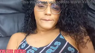 Latina Neighbor Takes a Load in Her Mouth After Blowjob