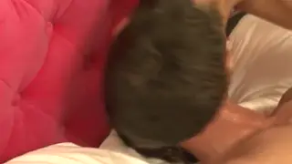 Muscular Asian Hunk Covers Lips With Hot Cum