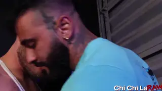 Hairy Hunk Takes Bareback Pounding After Deep Blowjob