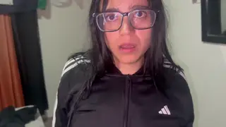 Petite Latina Student Shares Intimate Desk Moment