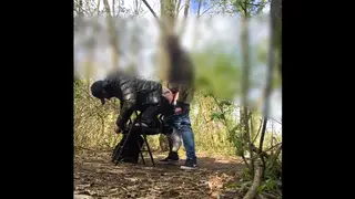 European Men Swarm in Outdoor Bareback Orgy