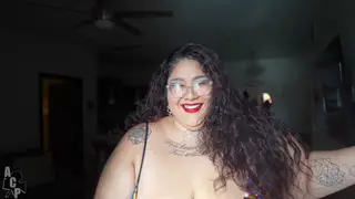 Curvy Latina Wife Cosplays for Interracial Blowjob