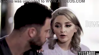 Blonde Stepdaughter Takes Stepdad Anal in Doggystyle