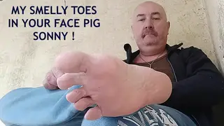 Hairy Bear Shows Off Big Cock Outdoors