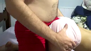 Teen in Lingerie Grinds POV Doggystyle to Cumshot