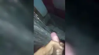 Quick Bathroom Stroke Ends in a Rush