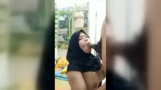 Hijab Wife Teases Her Husband on Holiday