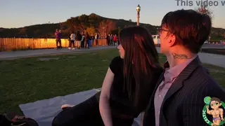 Curvy Girlfriend Swallows After Romantic Valentine's Day Sex