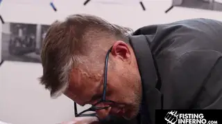 Muscular Employee Bareback Fists His Boss Over the Desk