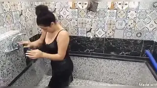 Arab MILF Fists Her Own Ass Outdoors in Femdom Solo