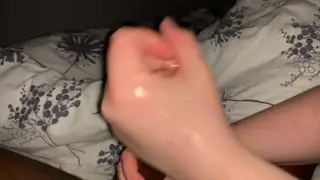 Curvy BBW MILF Jerks Massive Interracial Cumshot