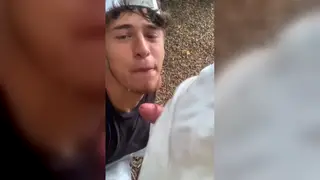 Thick Streams Land on Lips in Close-Up Tribute
