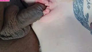 Curvy Tattooed Woman Takes a BBC Creampie After Pump Play