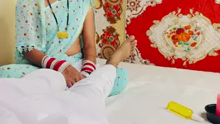 Indian Stepmom Gets Oiled Massage and Deep Throat in POV