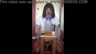 Crossdresser Milked By Machine During Webcam Show