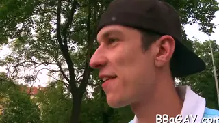 Black Stud Pounds a White Bottom After a Sloppy Blowjob