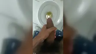 Solo Guy Strokes His Hard Cock Until Release