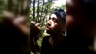 Solo Guy Strokes Hard Cock to Cumshot in Short Clip