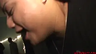 Blonde Coed Takes Facial After Outdoor Party Fuck