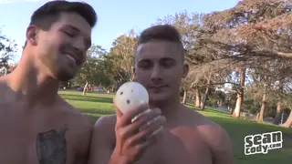 Hairy Bear and Muscular Teen Go Bareback in Amateur Hookup