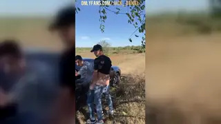 European Twink Takes Car-Side Blowjob Then Outdoor Anal