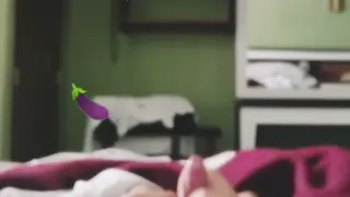 Solo Guy Strokes His Cock in a Hotel Room