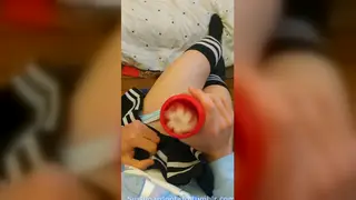 Femboy Teases and Pleasures Himself in POV Solo
