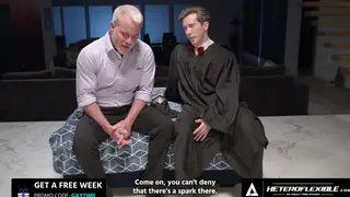 Mature Teacher Barebacks Student Over Desk