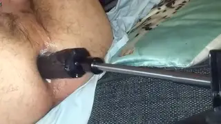 Femboy Takes Relentless Machine Pounding in Solo Session