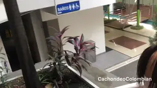 Latina Student Gets Fucked in Mall Bathroom