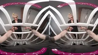Busty Blonde Spy Seduces Prisoner in VR Encounter