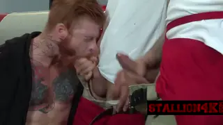 Tattooed Twinks Share Massive Black Cocks in a Wild Orgy
