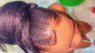 Ebony Girlfriend Tries First Golden Shower With Boyfriend