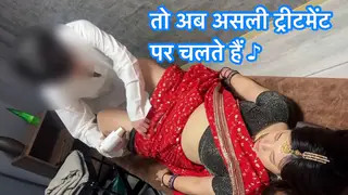 Indian BBW Employee Services Curvy Client at Salon
