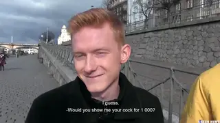 Muscular European Spanked and Rimmed Outdoors