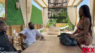 Ebony Tattooed Woman Takes BBC Threesome Outdoors