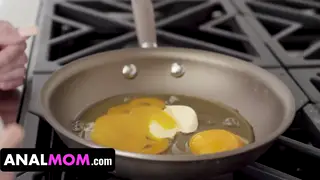 Curvy Wife Takes Anal on the Kitchen Counter