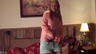 MILF Performs Sensual Striptease for Lesbian Lover