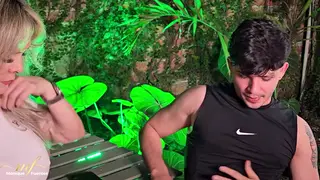 Blonde Latina MILF Takes Stepson's Friend Doggystyle