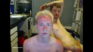 Mature Cam Performer Takes Two Twinks Live on Webcam