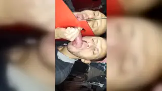 Anonymous Mouth Works Thick Shaft Through Gloryhole