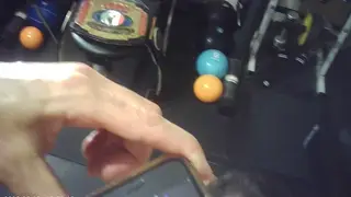 Busty Brunette Gives Blowjob During Behind-the-Scenes Shoot