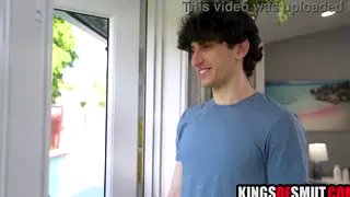 Curvy Stepmom Handles Stepson and His Friend Together