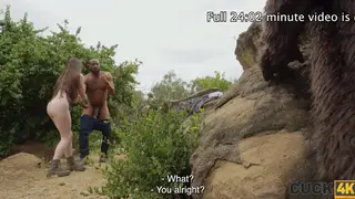 Wife Meets BBC Lover Outdoors While Husband Watches